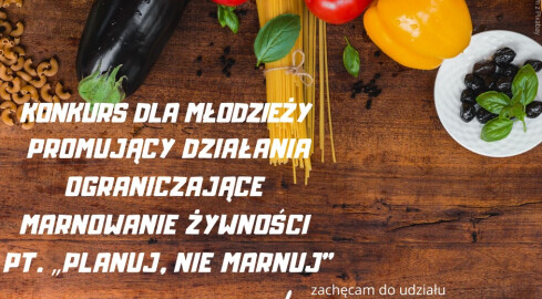 Planuj, nie marnuj - konkurs dla młodzieży  - grafika