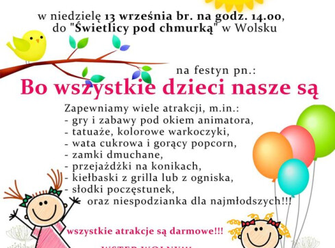 Festyn w Wolsku już w niedzielę  - grafika