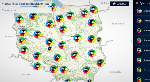 Niebezpieczne miejsca można zgłaszać policji przez internet - grafika