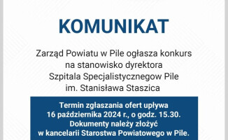 Konkurs na dyrektora pilskiego szpitala