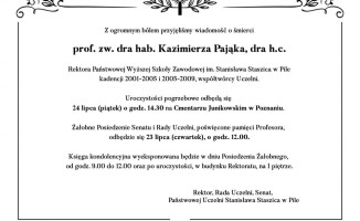 Nie żyje prof. Kazimierz Pająk