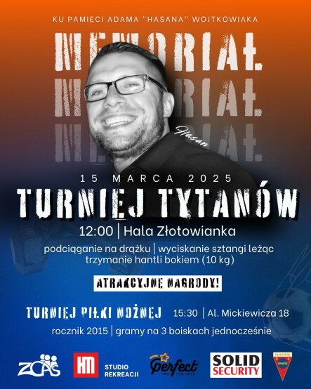 Turniej Tytanów - Memoriał Adama Wojtkowiaka - grafika