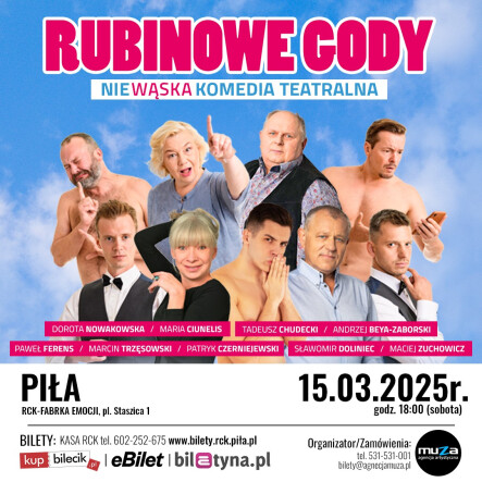 Spektakl komediowy "Rubinowe gody" - grafika