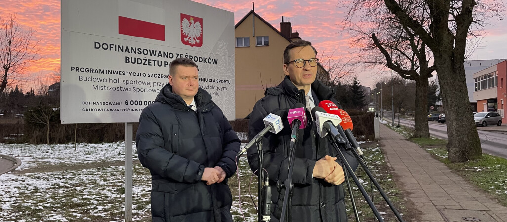 Mateusz Morawiecki w Pile i Margoninie promował kandydata na prezydenta