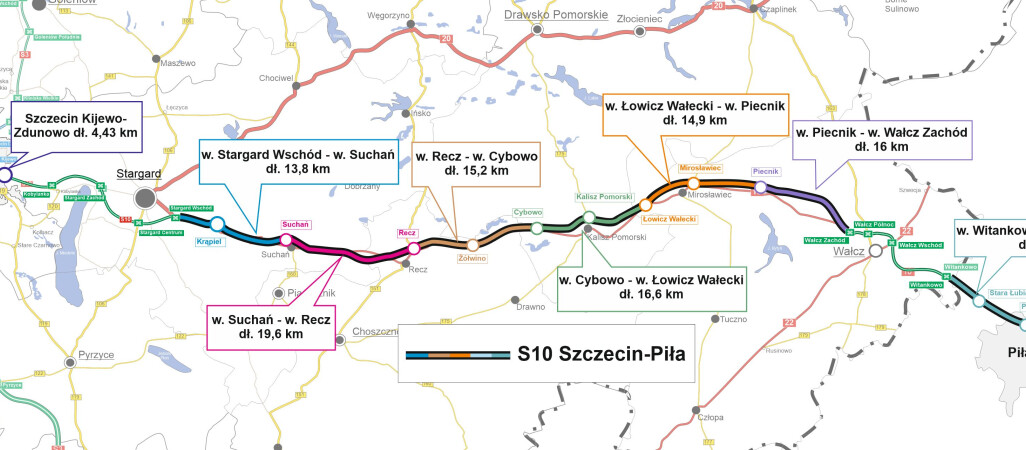 Kolejny krok do budowy S10 na trasie Szczecin – Piła. Otwarto oferty