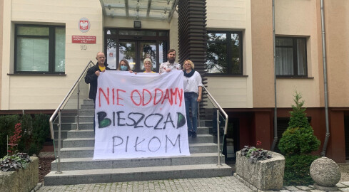 "Nie oddamy Bieszczad piłom" - protest pod RDLP w Pile  - grafika