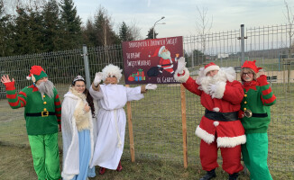 Wędrujący Mikołaj jeździł po Pile - ZDJĘCIA 