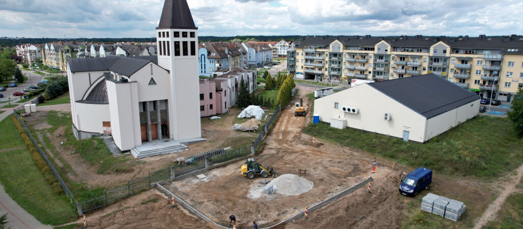 Trwają prace budowlane na Rynku Koszyckim w Pile 