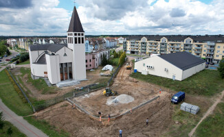 Trwają prace budowlane na Rynku Koszyckim w Pile 