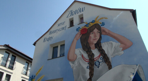 Kolejny mural w Złotowie - grafika