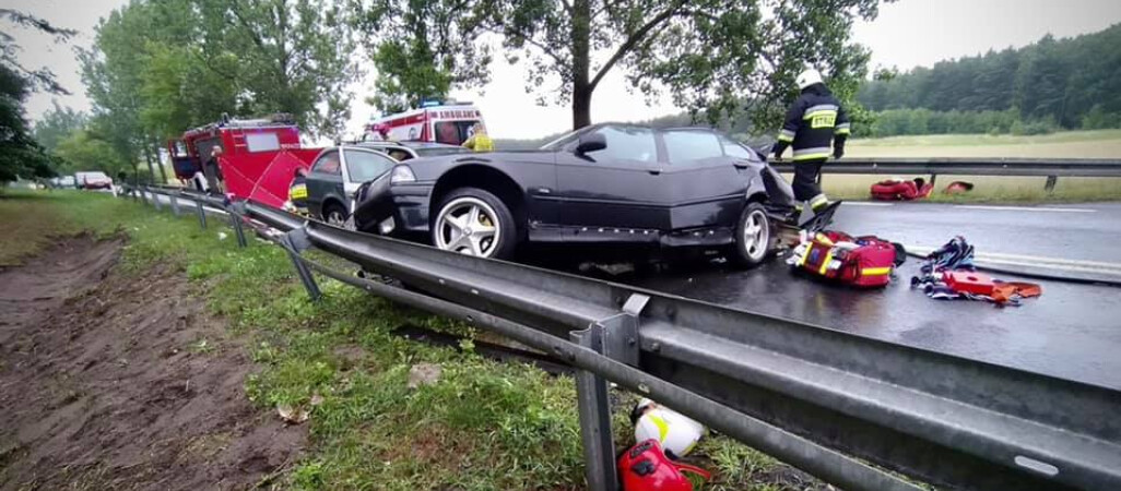 Wypadek na DK 11 w okolicy Krępska. Droga jest zablokowana