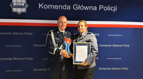 Policjantka z Piły wyróżniona w prestiżowym konkursie  - grafika