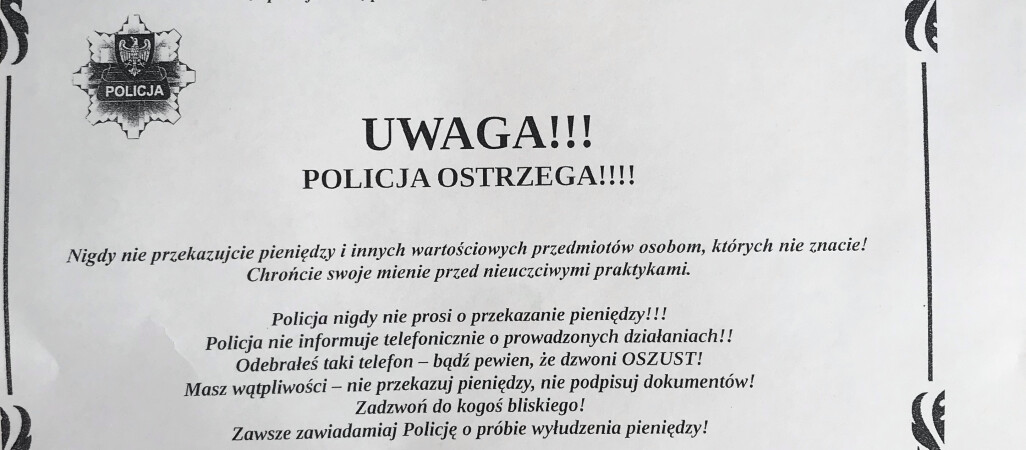 Policyjne ogłoszenia... jak nekrologi 