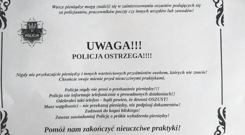 Policyjne ogłoszenia... jak nekrologi  - grafika