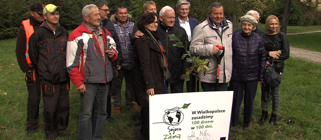 Leszek Miller posadził w Pile drzewko i zachęcał do głosowania 