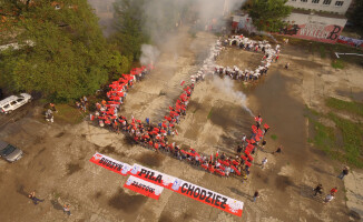 Żywa Kotwica w hołdzie bohaterom Powstania Warszawskiego