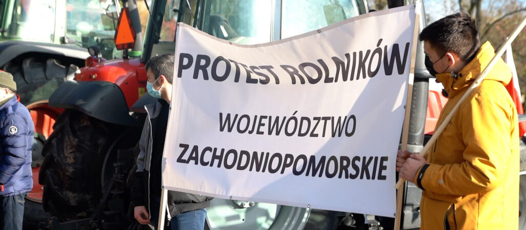 Protest rolników w zachodniopomorskim 