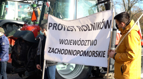 Protest rolników w zachodniopomorskim  - grafika