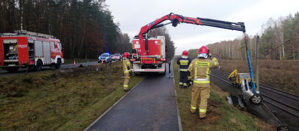 Trzeba było wstrzymać ruch kolejowy na trasie Piła-Bydgoszcz 