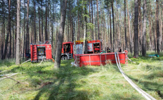 Pożar przy jeziorze Okoniowym w Pile. Wysłano samoloty gaśnicze [ZDJĘCIA]