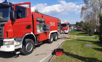 Spalił się garaż w Dolaszewie pod Piłą 