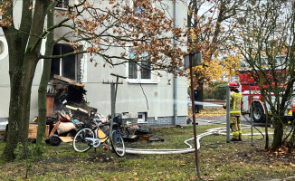 Pożar mieszkania w Pile