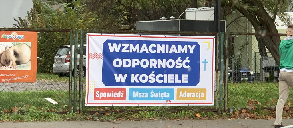 "Wzmacniamy odporność w kościele" Serio? 