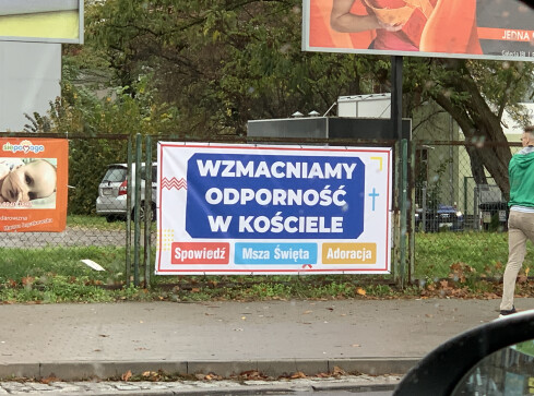 "Wzmacniamy odporność w kościele" Serio?  - grafika