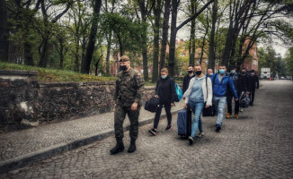 Szkolenie rekrutów z batalionu w Dolaszewie pod Piłą 