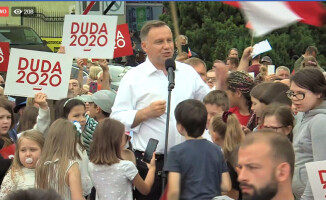 Andrzej Duda spotkał się z mieszkańcami Złotowa 