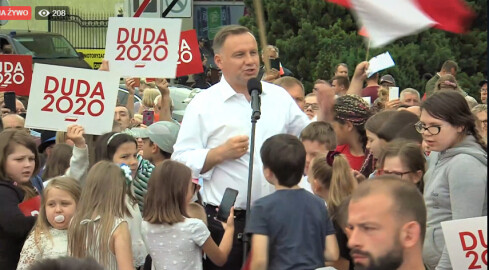 Andrzej Duda spotkał się z mieszkańcami Złotowa  - grafika