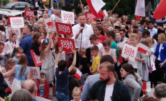 Andrzej Duda spotkał się z mieszkańcami Złotowa 