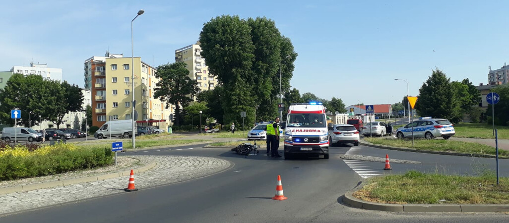 Wypadek w Pile. 29-letni motocyklista został ranny