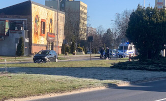 Potrącenie rowerzystki na al. Jana Pawła II w Pile