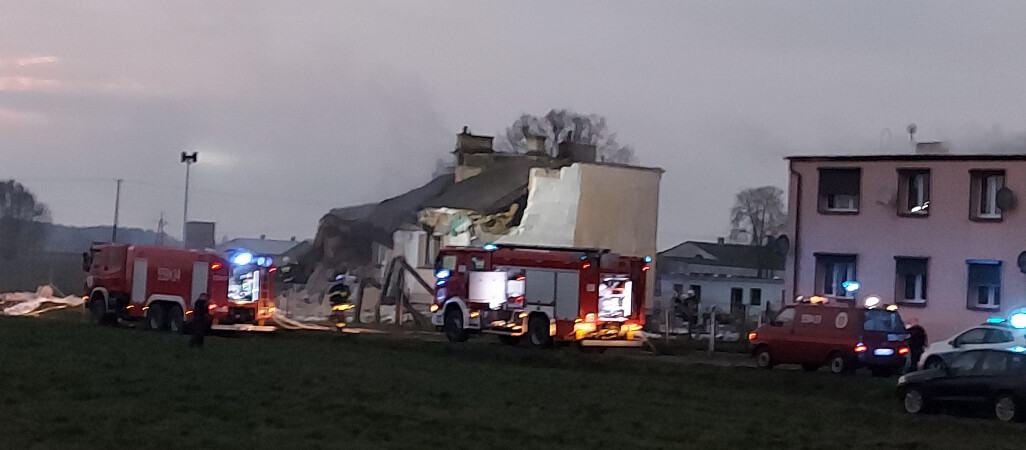 Wybuch gazu w Sędzińcu, cztery osoby poszkodowane