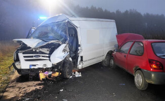 Wypadek na trasie Złotów - Zalesie