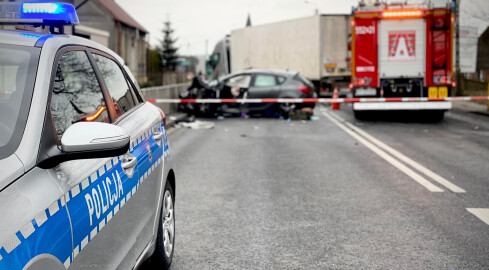 Wypadek w Śmiłowie. Jedna osoba ranna - grafika