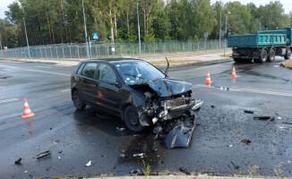 Kolizja z udziałem autobusu MZK w Pile