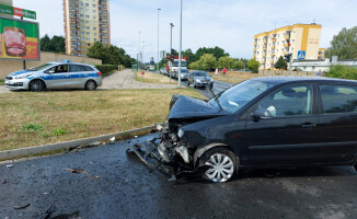 Kolizja z udziałem autobusu MZK w Pile