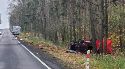 74-latek zginął w wypadku na krajowej 10. pod Piłą  - grafika