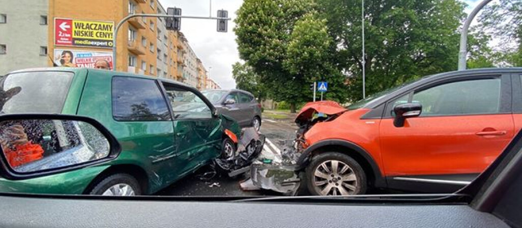 Kolizja na jednym z pilskich skrzyżowań