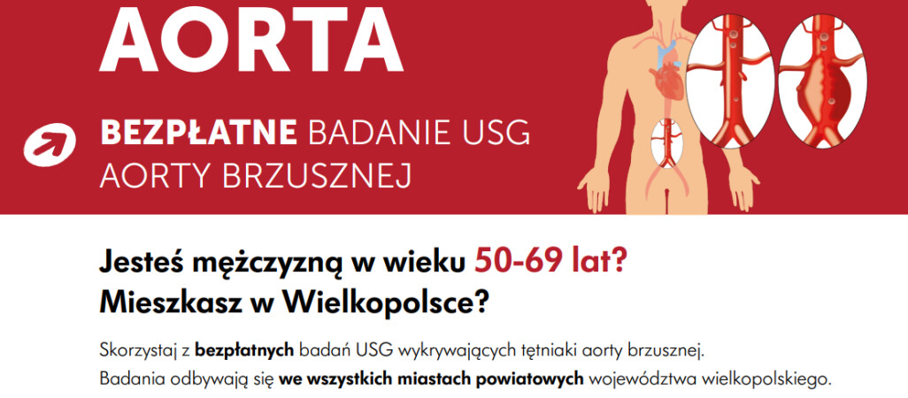 Bezpłatne badania aorty brzusznej dla mężczyzn