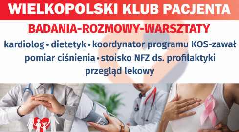 O zdrowiu i dla zdrowia. Spotkanie Wielkopolskiego Klubu Pacjenta - grafika