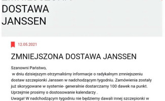 Odwołano szczepienia dla 1200 pacjentów. Piła nie dostała preparatu 