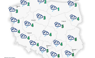 Pogoda dla województwa wielkopolskiego