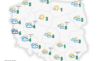 Pogoda dla województwa wielkopolskiego